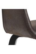 Krzesło Nova brązowe eko skóra - ACTONA